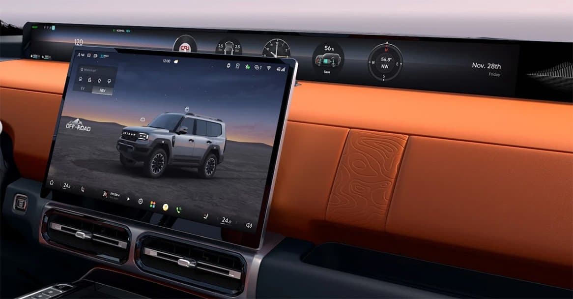JETOUR G700 — бартаат замын дижитал самбар